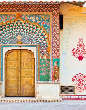 the lotus gate at City Palace, Jaipur
