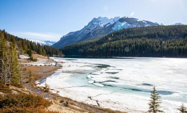 the Two Jack Lake in Banff National Park