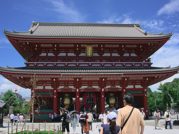 people heading to the Meiji Shrine in Tokyo, Japan
