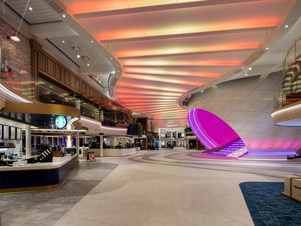 Royal Promenade onboard Icon of the Seas