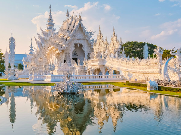 Wat Rong Khun or the White Temple in Thailand