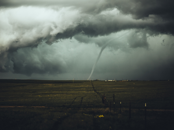 a tornado approaching