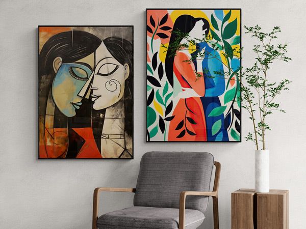 art displays inside Artsy Fartsy Gallery, Nevada