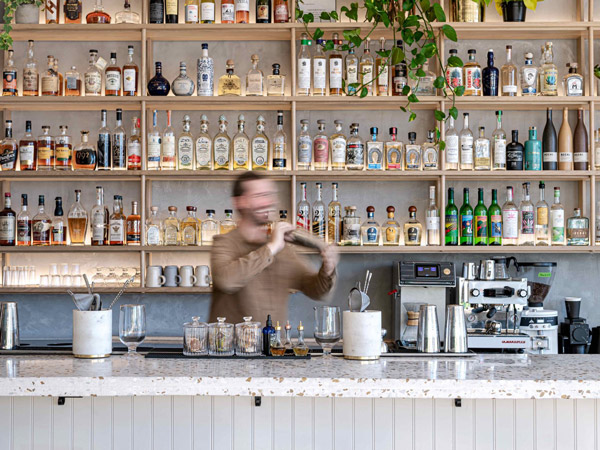 the back bar at The Jesse Hotel, Reno