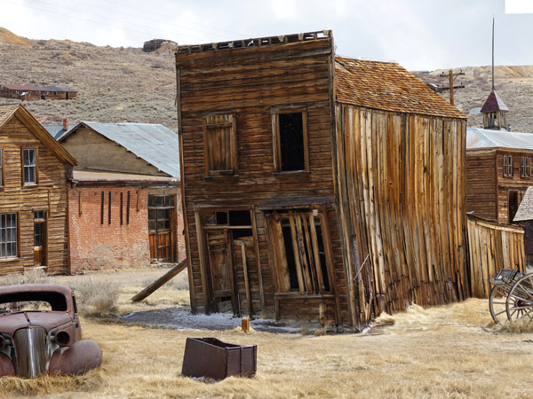 abandoned homes in n Bodie, California, USA