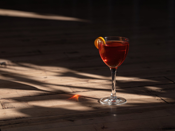 a glass of drink at Estella Taco Bar