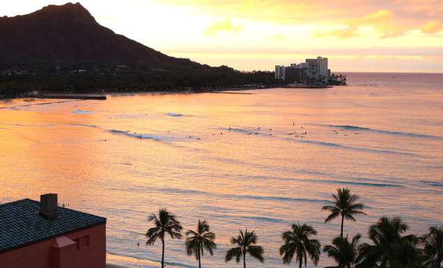 View from Sheraton Waikiki Beach Resort