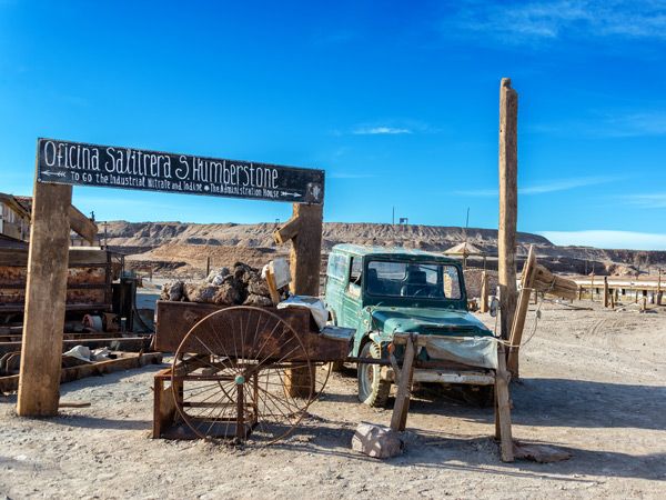 the Humberstone and the Santa Laura Saltpeter Works, Chile