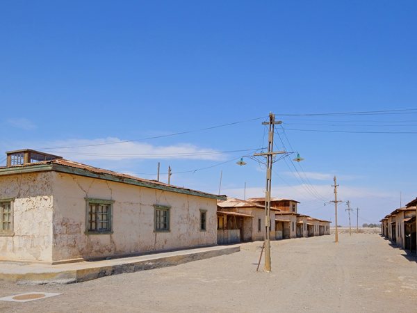 the ghost town of Humberstone in the Atacama Desert of Chile