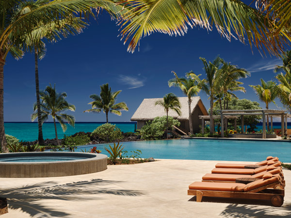 the Moana pool at Kona Village