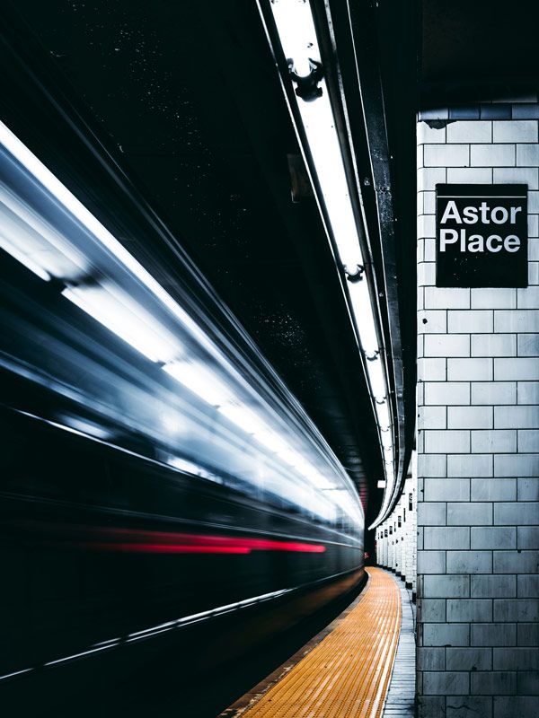 the Astor Place Station in NYC