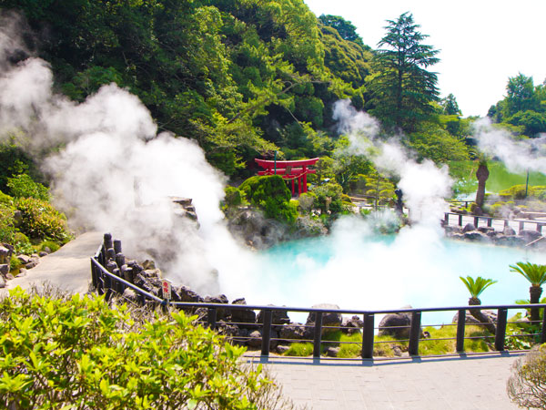 an Onsen Beppu all steamed up