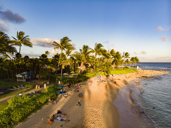 Poipu Beach in Kauaʻi, Hawaiʻi