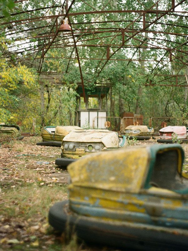 a theme park in the abandoned town Pripyat near Chernobyl Nuclear Power Plant