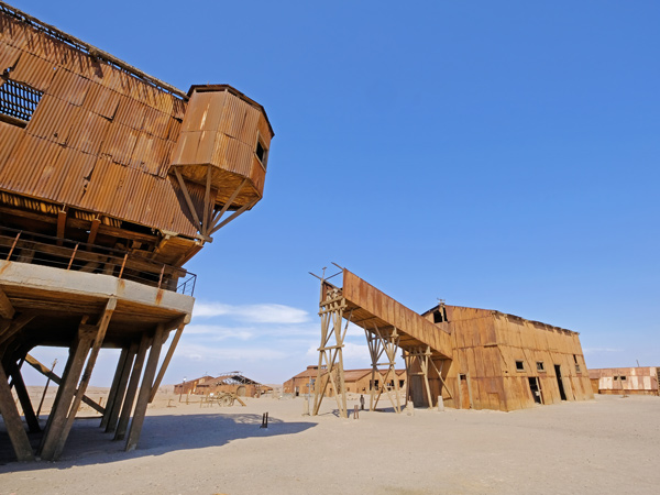 a former saltpeter refinery in Humberstone and the Santa Laura Saltpeter Works, Chile