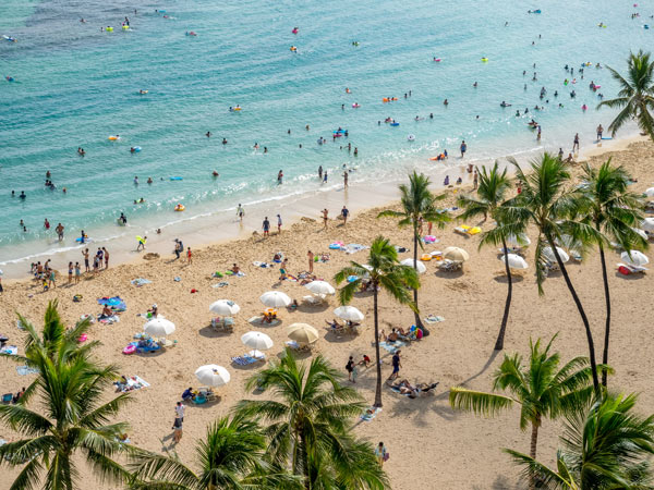 Waikiki Beach in Hawaii