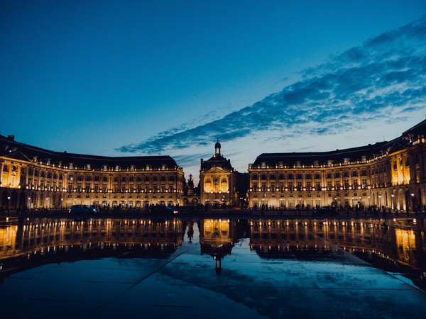 the Place de la Bourse in Bordeaux, France