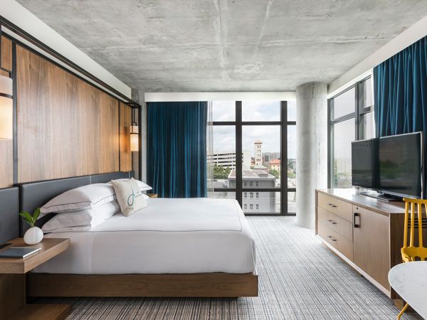 the bedroom suite at Kimpton Aertson Hotel, Nashville