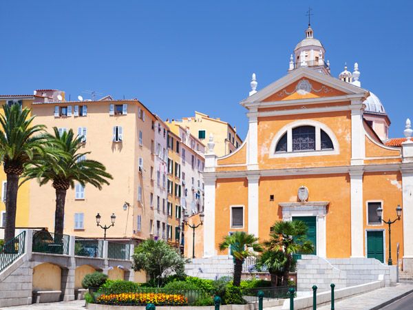 the Ajaccio Cathedral in Corsica