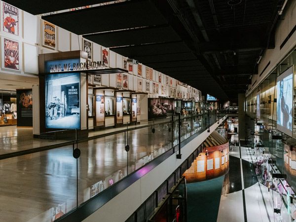 Third floor gallery at Country Music Hall of Fame and Museum in Nashville, Tennessee