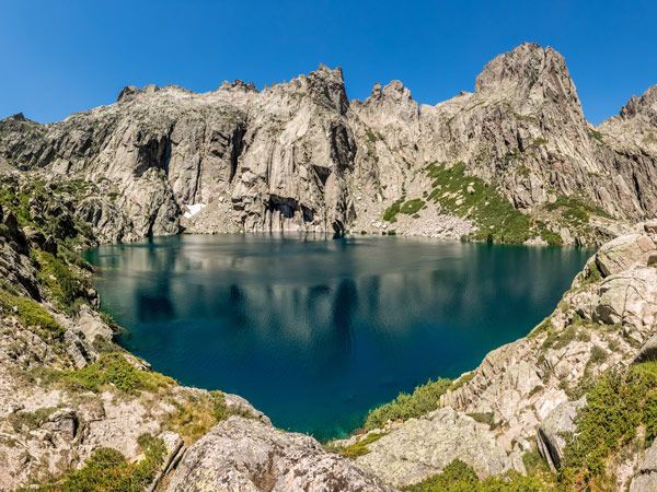 the lake of Capitello in Corsica