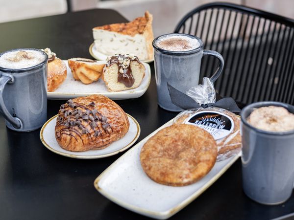 the pastry spread at Killebrew Coffee