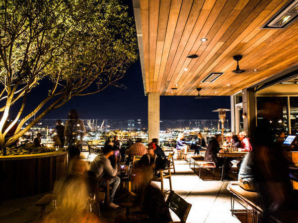 the rooftop bar of L.A. Jackson