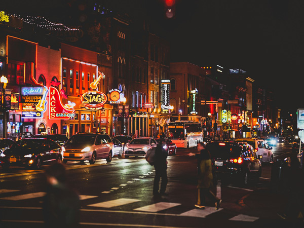 bars along Nashville streets