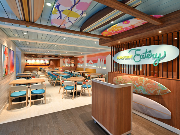 the Surfside Eatery on the Icon of the Seas