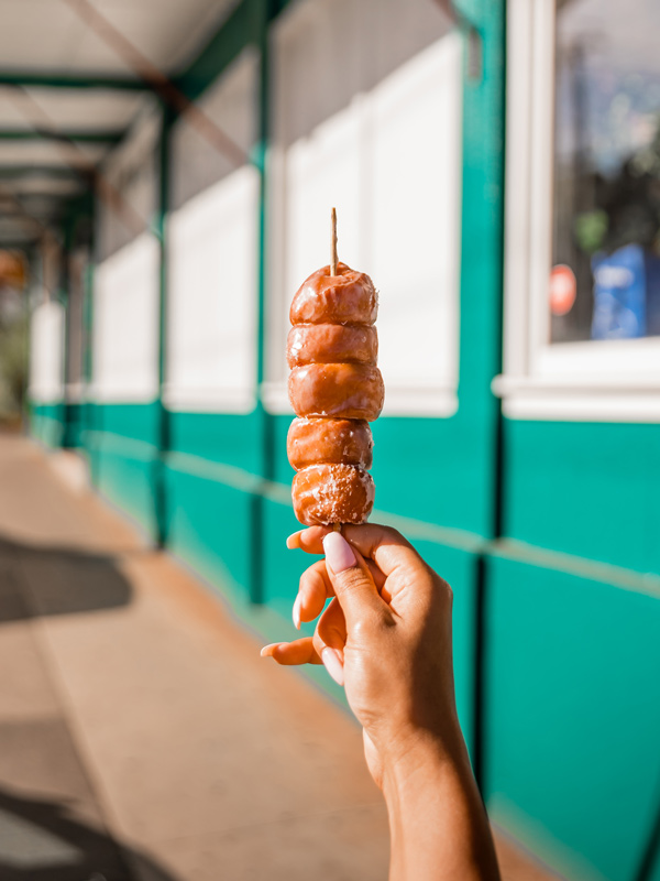 stick donut delicacy in Maui