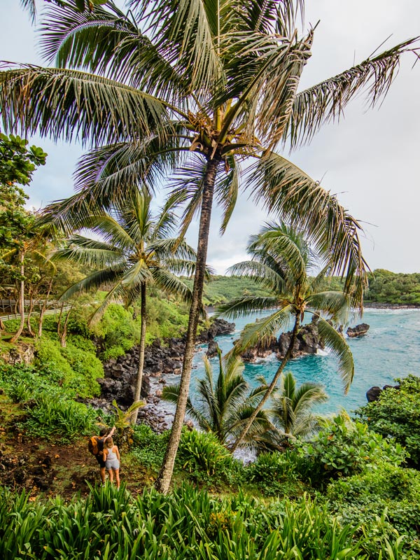 hiking in Maui’s Wai‘ānapanapa State Park