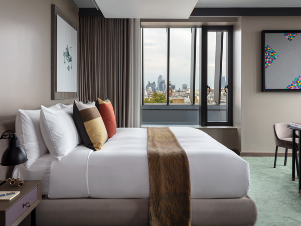 Inside the rooms at The Londoner