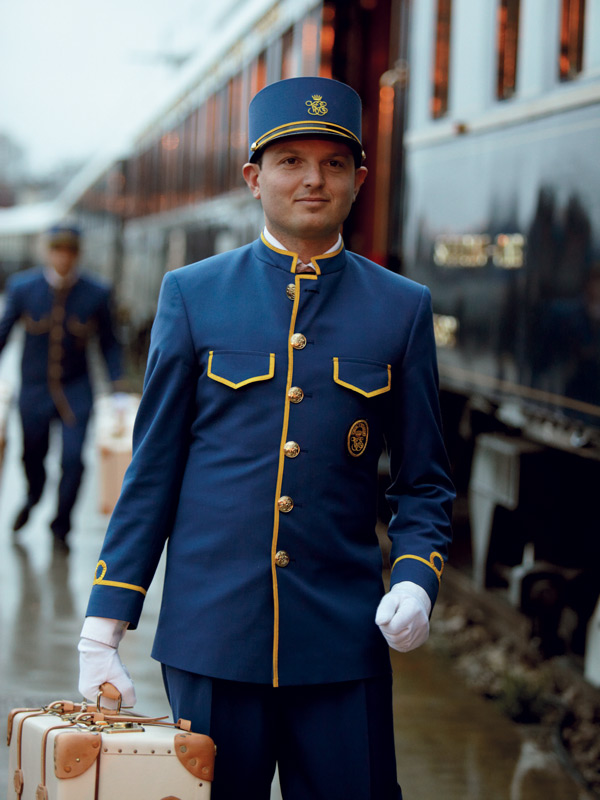 a service crew at Venice Simplon-Orient-Express