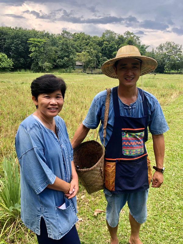 Ahsa farm stay hosts Aun Wannamala and Aong Aiyod
