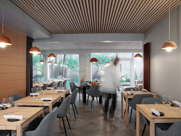 the restaurant interior of La Table de Colette