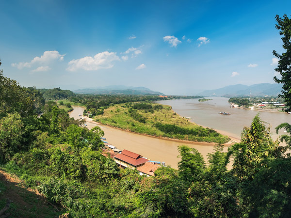 the Mekong river in Chiang Saen
