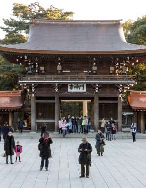 the Meiji-jingū in Yoyogi Park