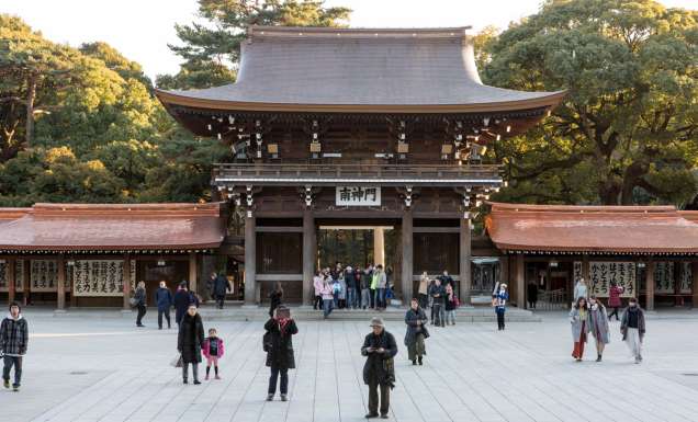 the Meiji-jingū in Yoyogi Park