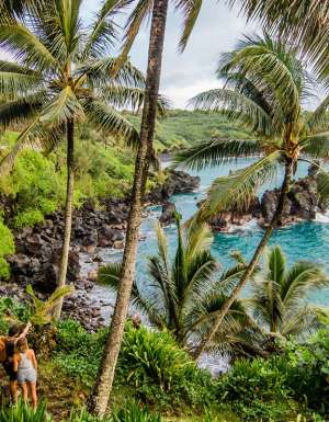 hiking in Maui’s Wai‘ānapanapa State Park
