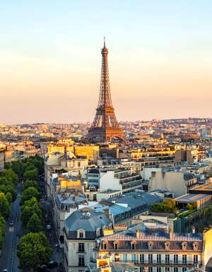 a wide-angle view of Paris