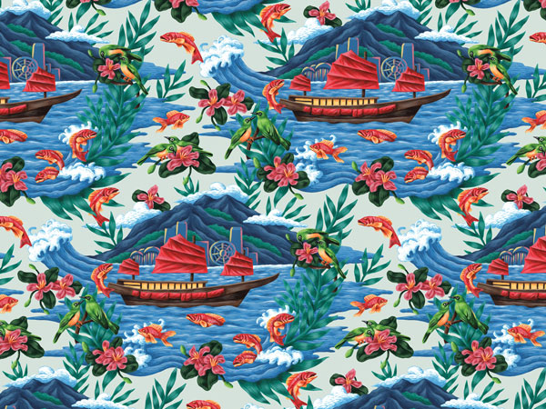 a handpainted artwork, A Legend Reborn for Regent Hong Kong