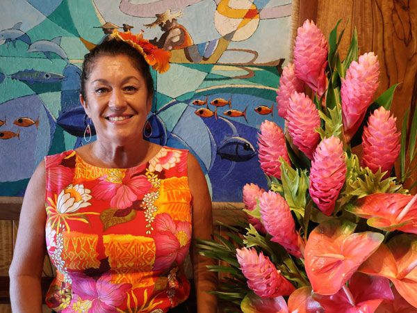 Lacey Siopes at Mama’s Fish House n Maui, Hawaii