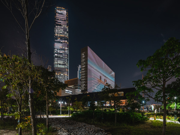 the M+ museum in the West Kowloon Cultural District