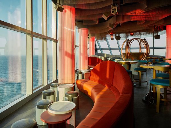 The NOXE Cocktail Bar at W Barcelona.