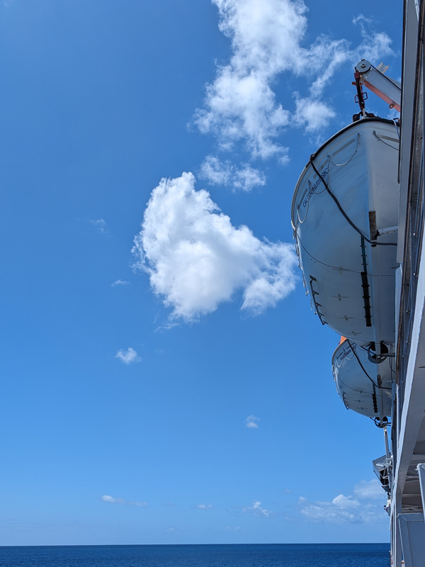 views from the Premium Balcony Suite of MS Caledonian Sky