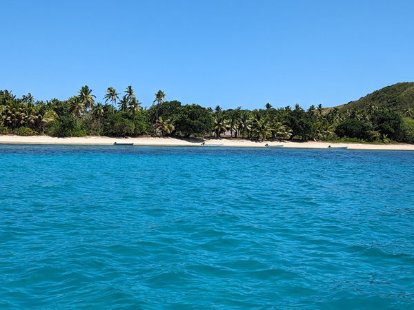 the view of Yaqeta Island in Fiji