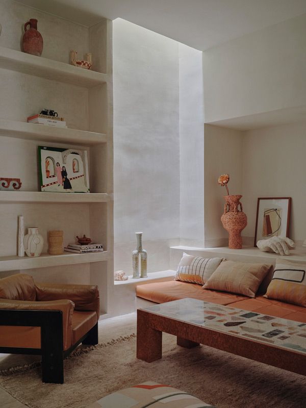 the interior of a five-room boutique riad in Rosemary, Marrakech