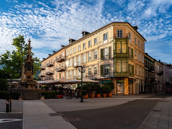 the town square in Bad Ischl, Salzkammergut