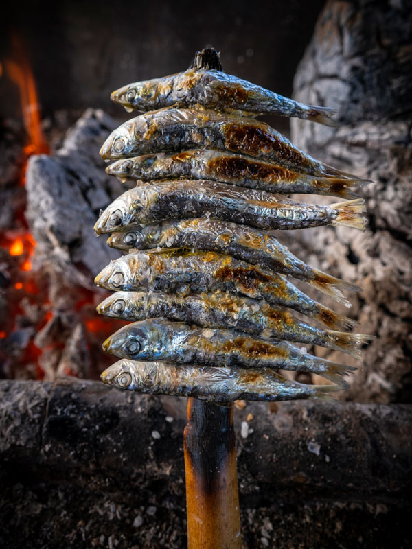 grilled sardines in Spain