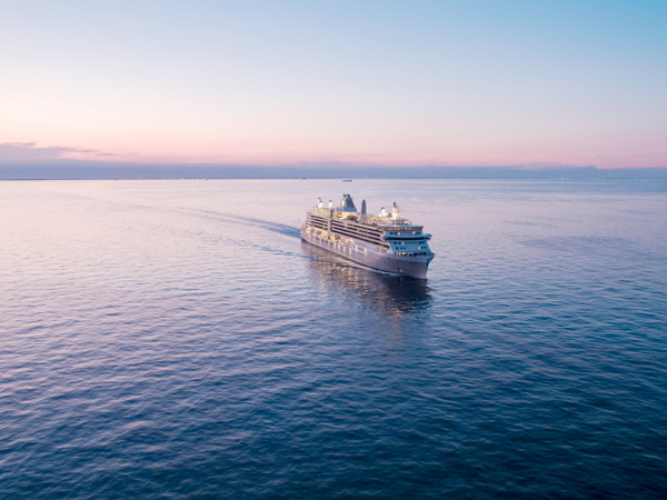 the Silver Nova Ship at sea